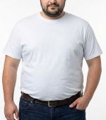 Biały Tshirt męski  6XL-8XL