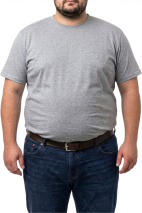 Szary  Tshirt męski 6XL-8XL