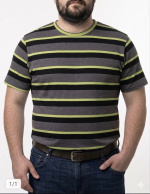 Paski Tshirt męski 6XL-8XL