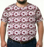 _Tshirt męski_    _szaro-bordowy_       _6XL-8XL_