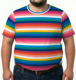 Tęczowy Tshirt męski M&nbsp;i 6XL